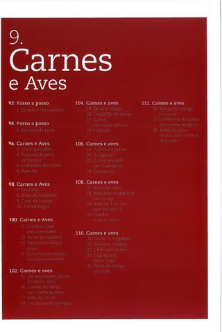 As receitas essenciais