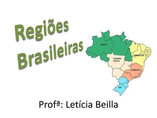 Profª: Letícia Beilla
 