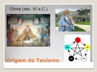 Origem do Tauísmo
 China (séc. VI a.C.)
 