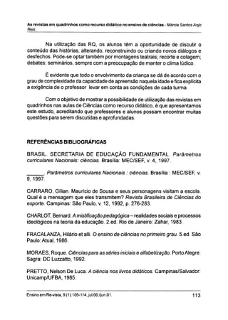 As revistas em quadrinhos como recurso