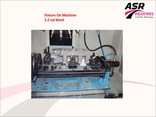 Fixture On Machine
2.2 cyl block
 