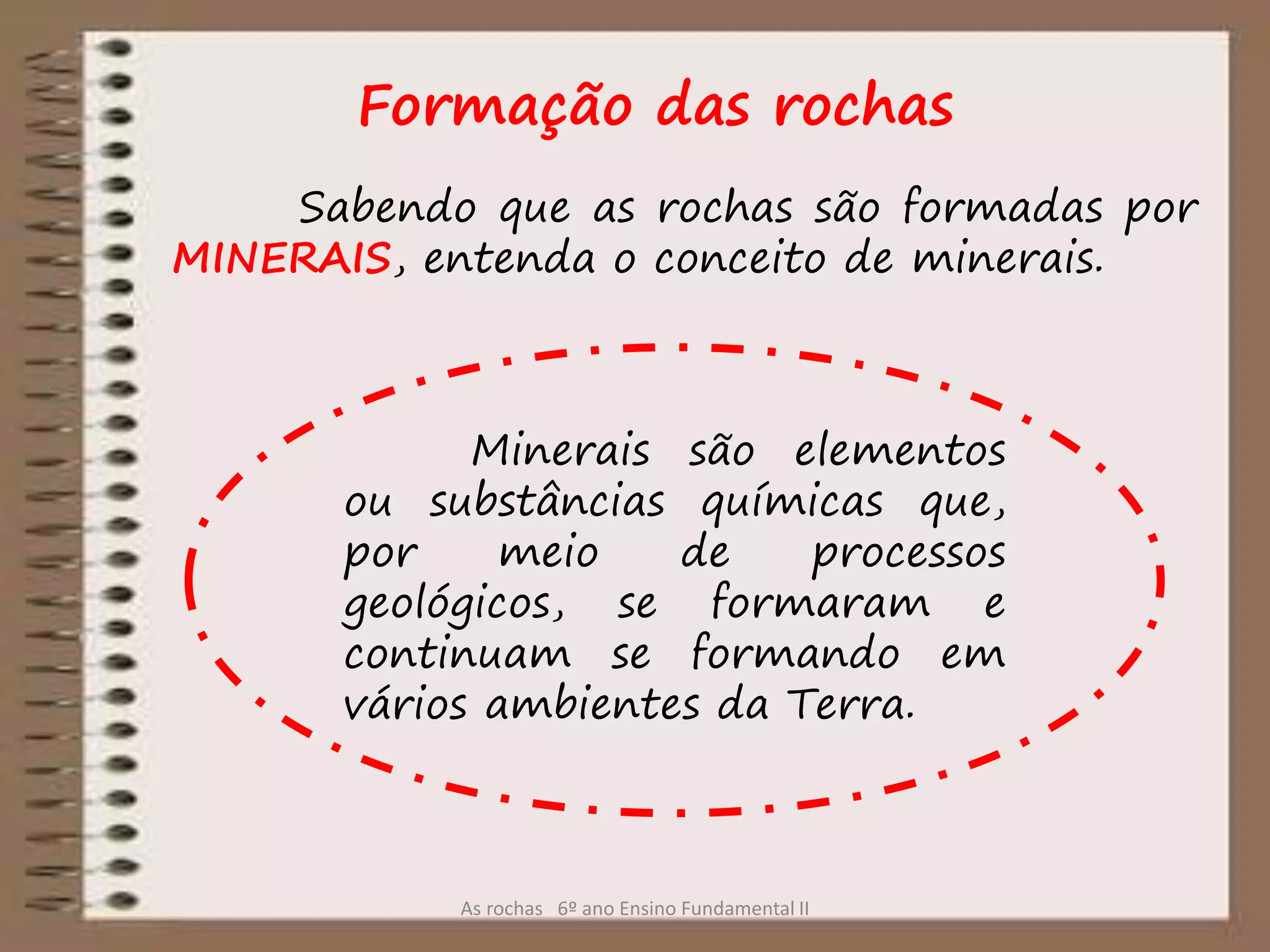 As rochas (Ciências 6º ano) | PPTX