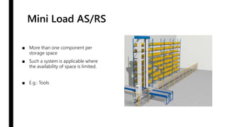 Automated Storage/Retrieval Systems - Explained | PPTX