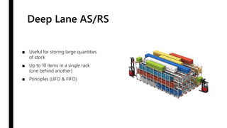 Automated Storage/Retrieval Systems - Explained | PPTX