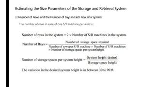 S R Machine Automated Storage/Retrieval Systems - Explained | PPTX