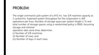 S R Machine Automated Storage/Retrieval Systems - Explained | PPTX