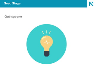 Seed Stage
Qué supone
 