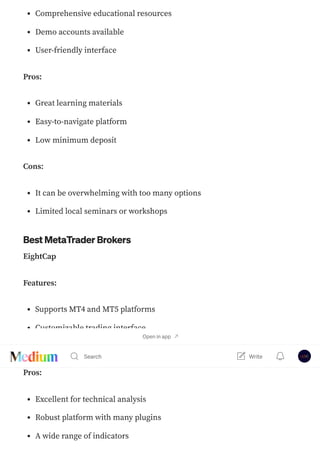 top forex brokers comparison