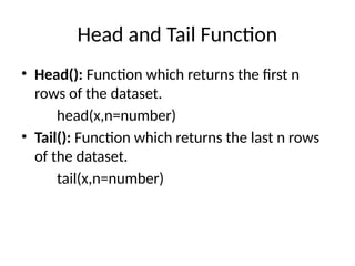 Pythonn Code Head Tail Extracting and Manipulating Letters in R and Python: Head and Tail ...