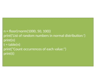 Random Pic Normal Size Generating and Analyzing Random Normal Distribution Data Using R | PPTX