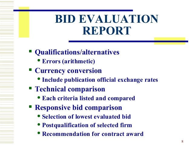 technical evaluation bid evaluation technical evaluation bid evaluation