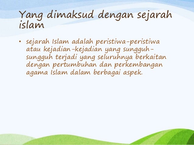 Perioderisasi Sejarah Islam