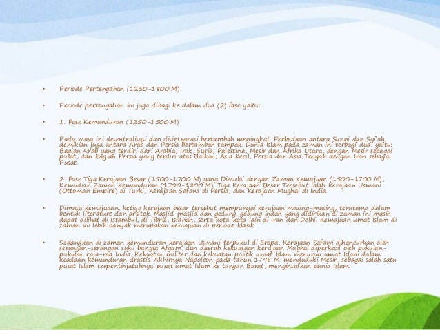 Perioderisasi Sejarah Islam