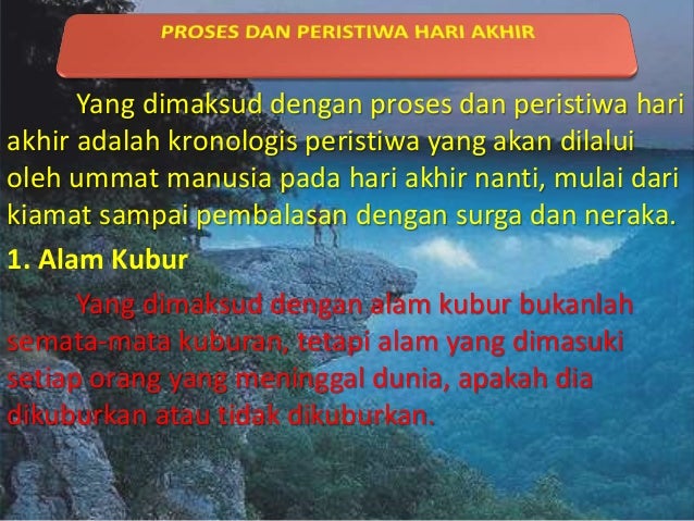 Studi Islam = Makna Iman Kepada Hari Akhir