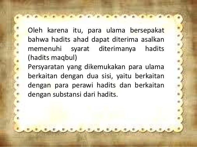 HADITS