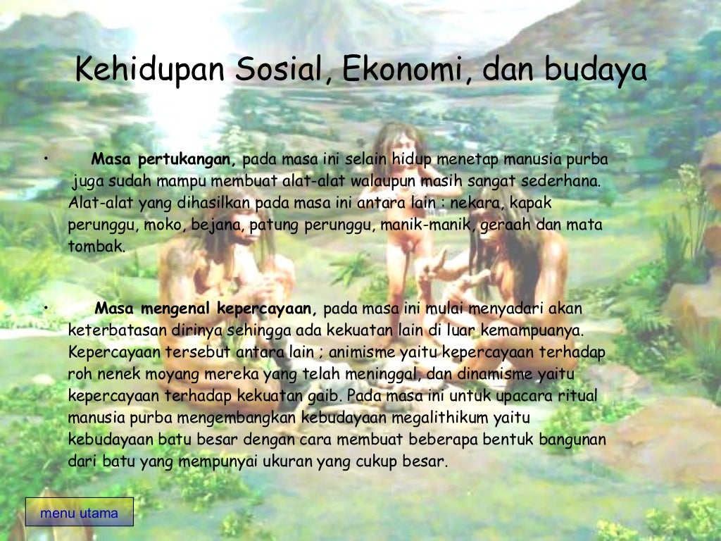 KEHIDUPAN AWAL MASYARAKAT INDONESIA