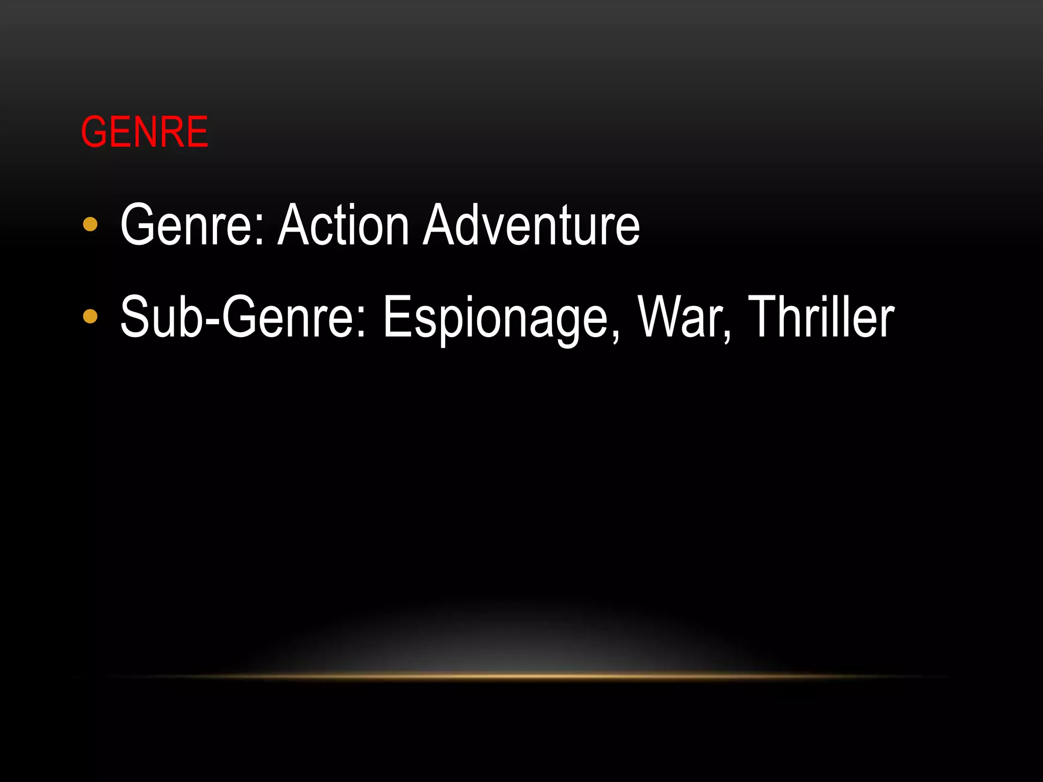 GenreGenre: Action Adventure