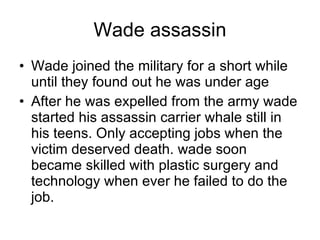 Assassin power point | PPT