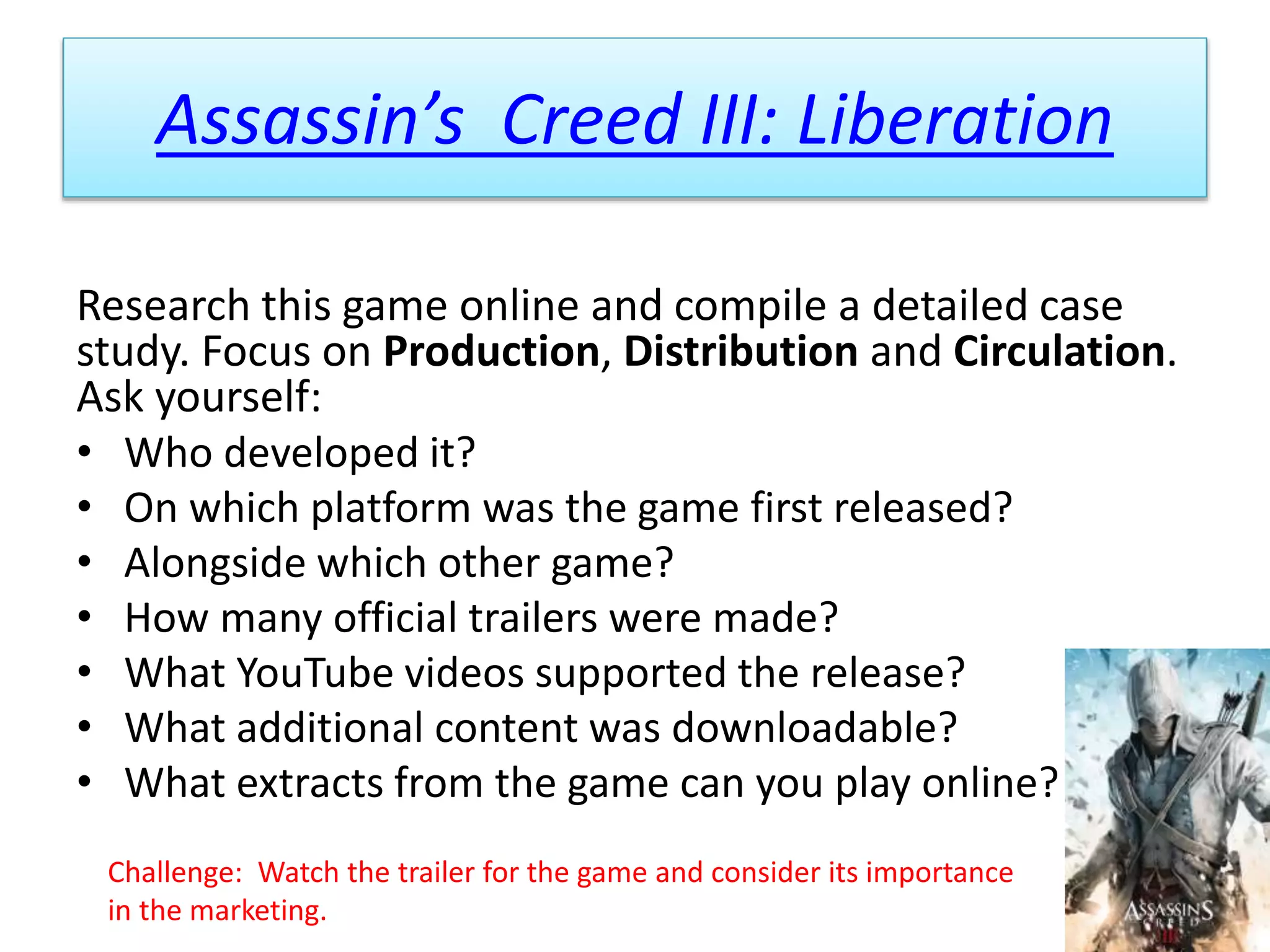 Assassin's creed-3---liberation | PPT