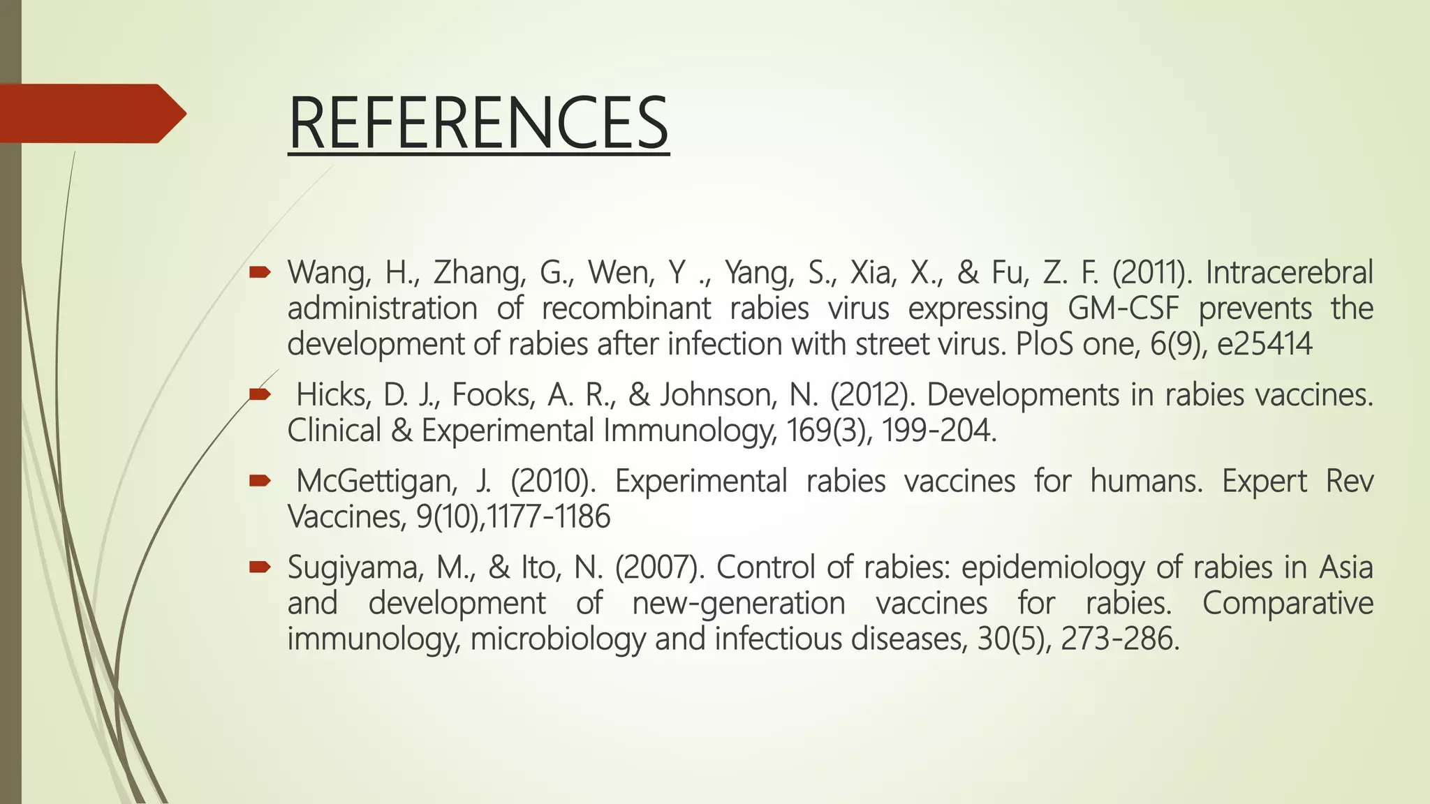 Assays of rabies vaccine | PPTX