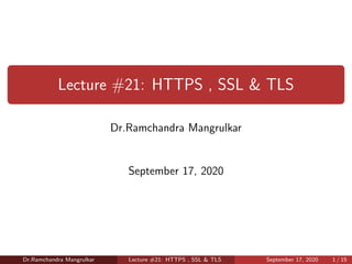 Lecture #22 : Web Privacy & Security Breach | PDF