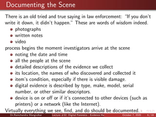 Lecture #32: Digital Forensics : Evidence Handling, Validation and ...