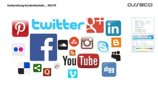 Vorbereitung Kundenkontakt … HEUTE
 