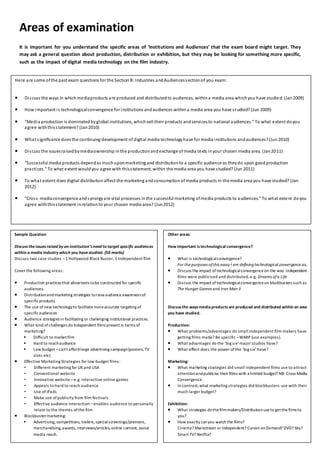 As section b revision booklet | DOCX