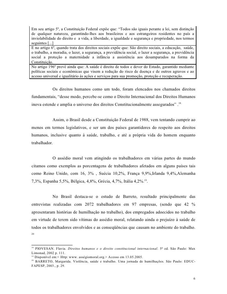 Artigo assedio moral