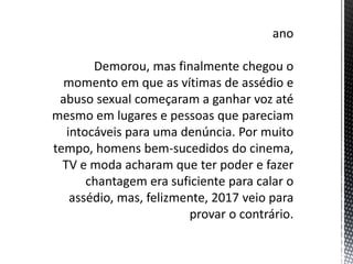 Assedio moral e sexual no trabalho