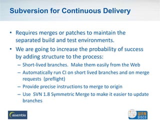 Beyond Scrum Scaling Agile With Continuous Delivery And Subversion