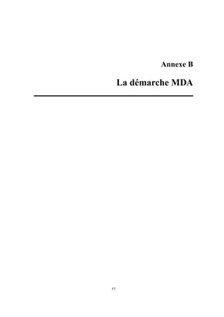 Annexe B

     La démarche MDA




57
 