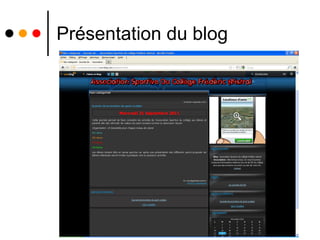 Présentation du blog 