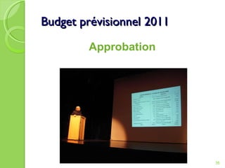 Budget prévisionnel 2011 Approbation 