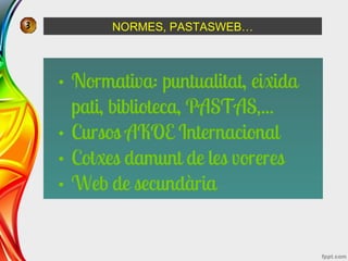 NORMES, PASTASWEB…
 