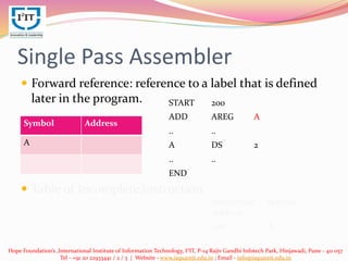 Pass Structure of Assembler | PPTX | Programming Languages | Computing