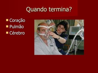 Quando termina? Coração Pulmão Cérebro 