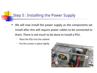 Assembling of the PC (TASK 2).pptx assembling of oc week 10 hsubsb ...