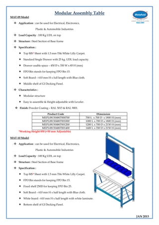 Assembly tables[1] | PDF