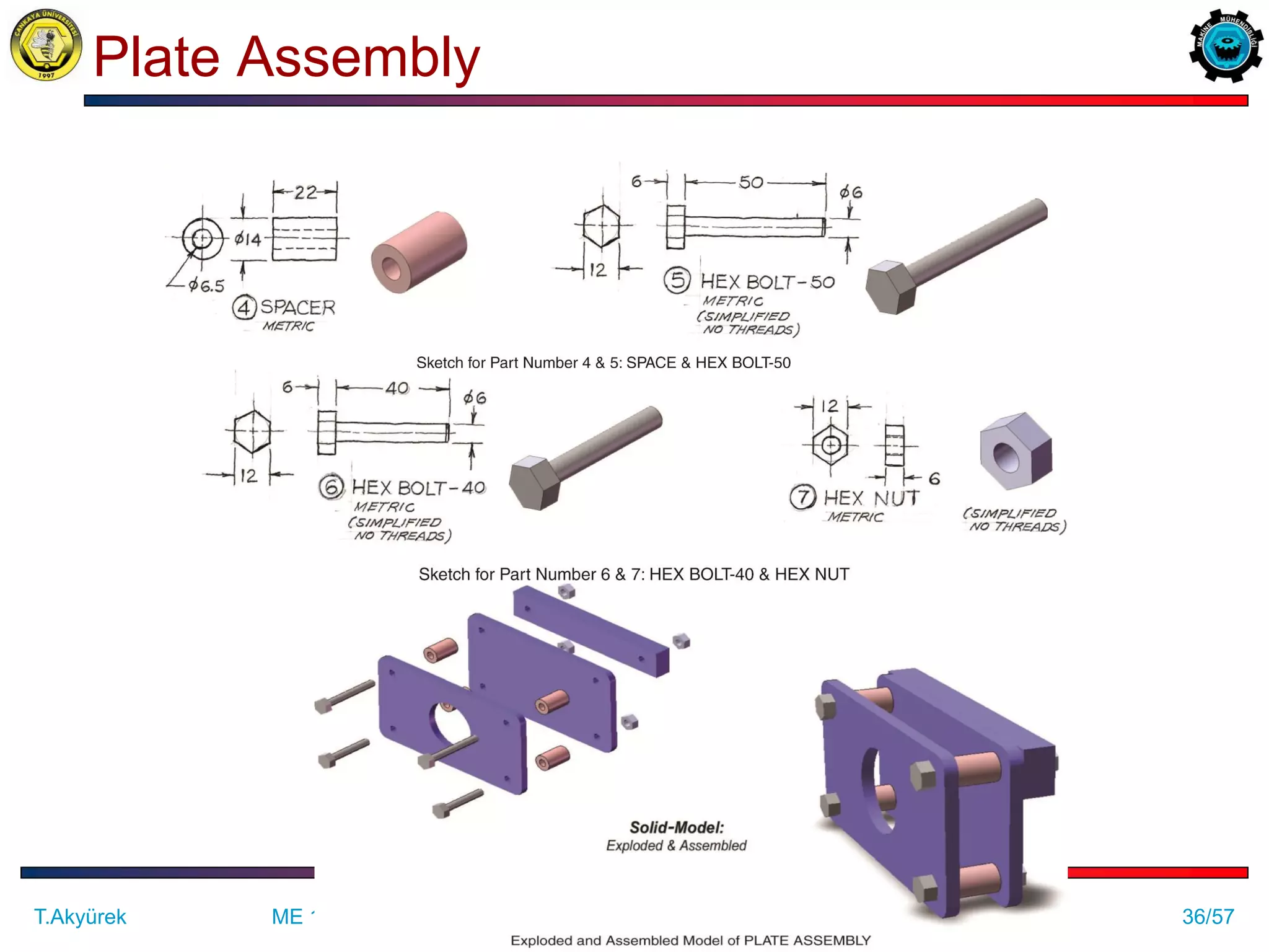 Assembly drawing exercises | PPT