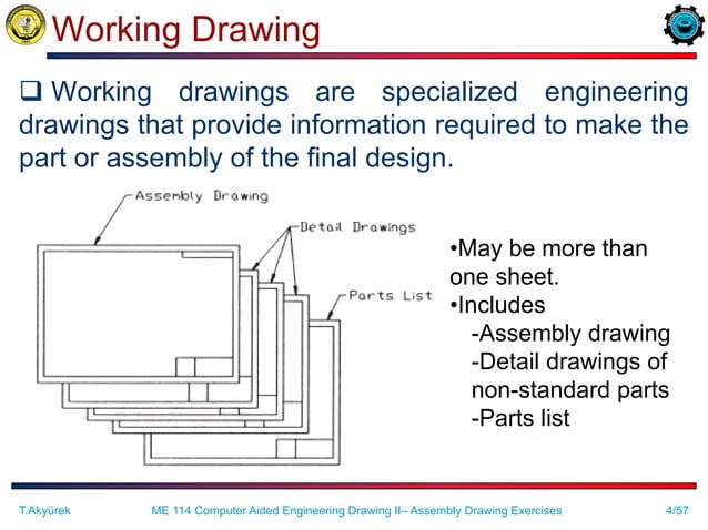 Assembly drawing exercises | PDF