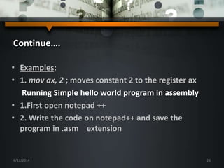 Assembly final 2 | PPTX