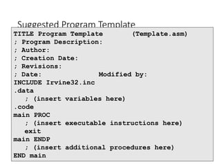 Assembly fundamentals | PPTX