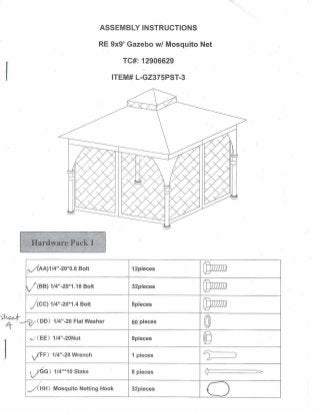 Assembly instructions   gazebo 9x9 with mosquito net-tc12906629-item-l-gz375 pst-3-from-