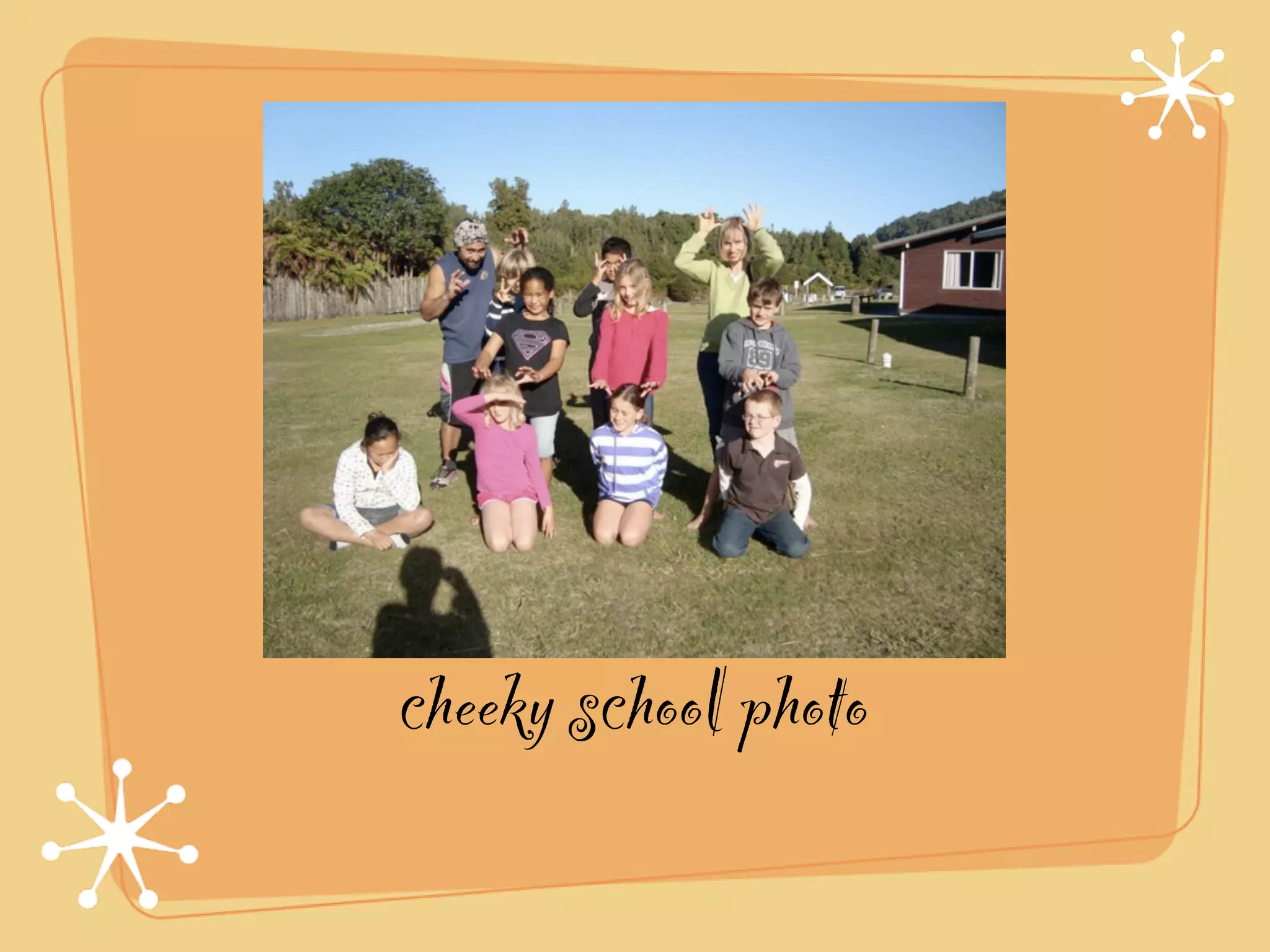 cheeky school photo
 