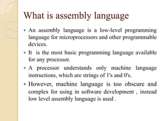 Assembly language | PPT