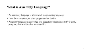 Assembly language | PPT