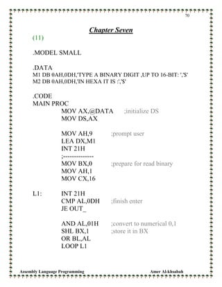Assembly language solution | PDF