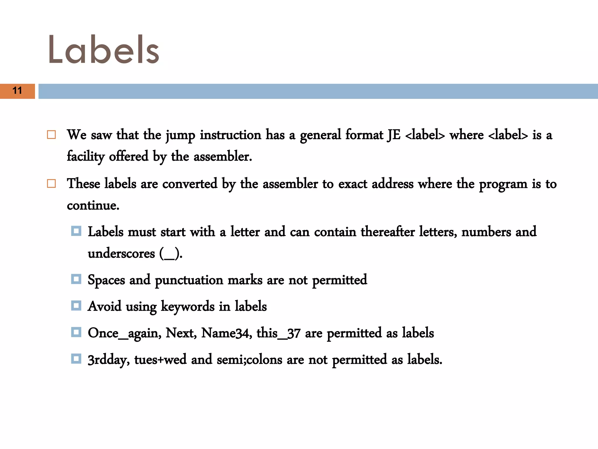 Assembly language 8086 intermediate | PDF