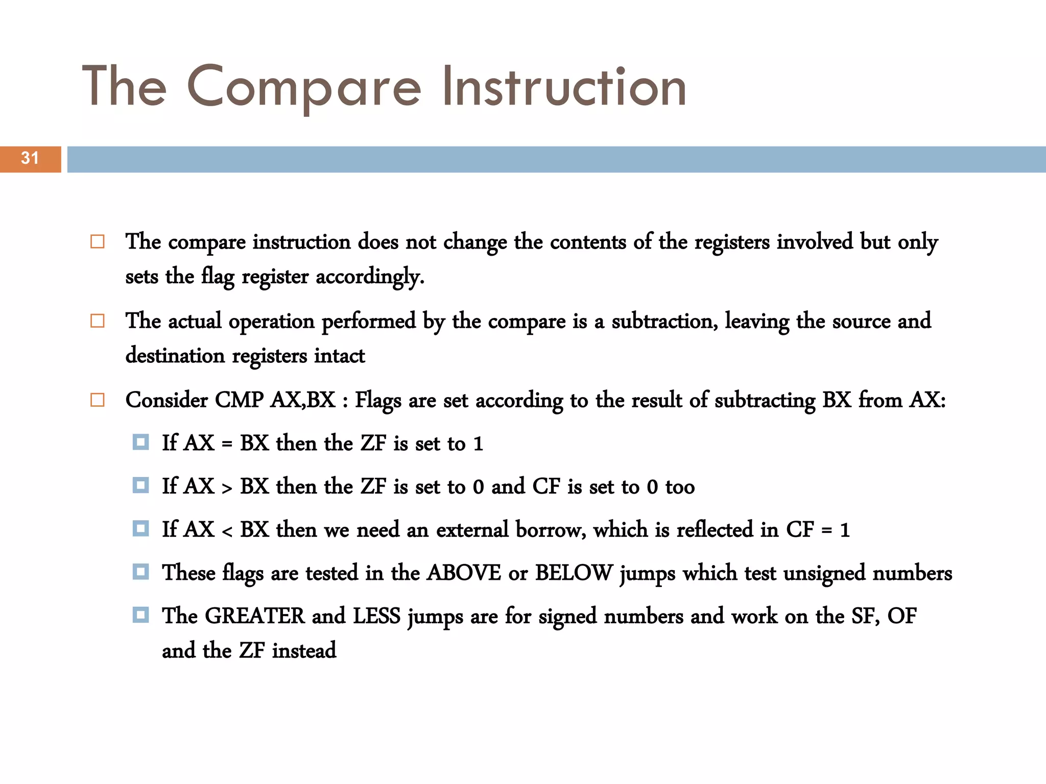 Assembly language 8086 intermediate | PDF